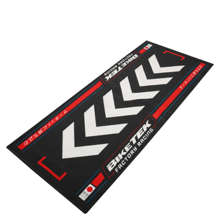 Biketek 'Series 7' Garage Mat -Red Rising Sun ' 190x80cm