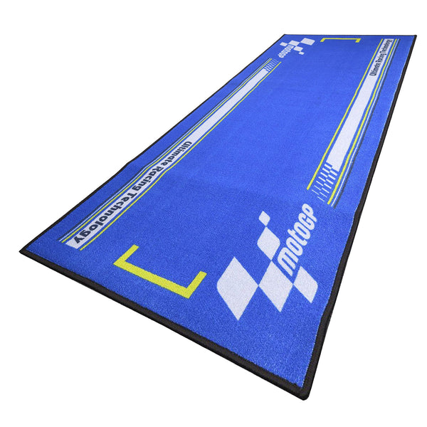 MotoGP Blue/Light Grey  Team Mat  Garage Mat    190x80cm   Non-Slip oil/water resistant backing