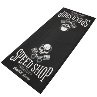 Biketek 'Series 7' Garage Mat - 'Speed Shop' 190 x 80cm