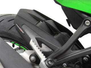 Kawasaki ZX-25R  20-25  Carbon Look & Silver Mesh Rear Hugger Powerbronze