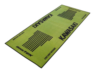 Biketek Garage Mat Series 3  Kawasaki     190 x 80 cm