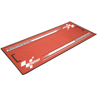 MotoGP Red/White  Team Mat  Garage Mat    190x80cm   Non-Slip oil/water resistant backing