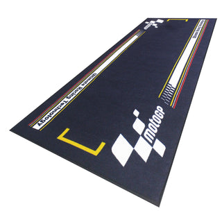 MotoGP Blue/White  Team Mat  Garage Mat    190x80cm   Non-Slip oil/water resistant backing