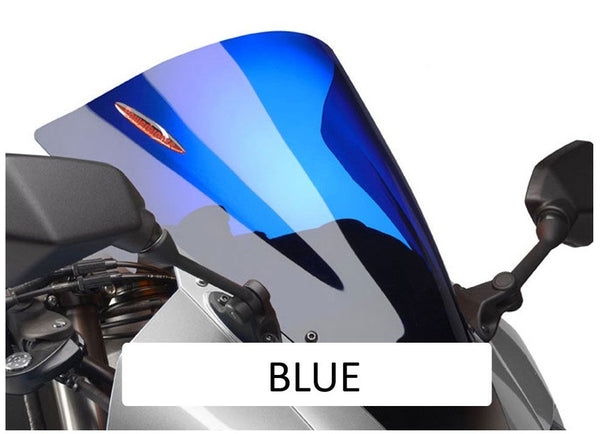 Suzuki GSX1300R Hayabusa  2021-24 Airflow BLUE DOUBLE BUBBLE SCREEN by Powerbronze