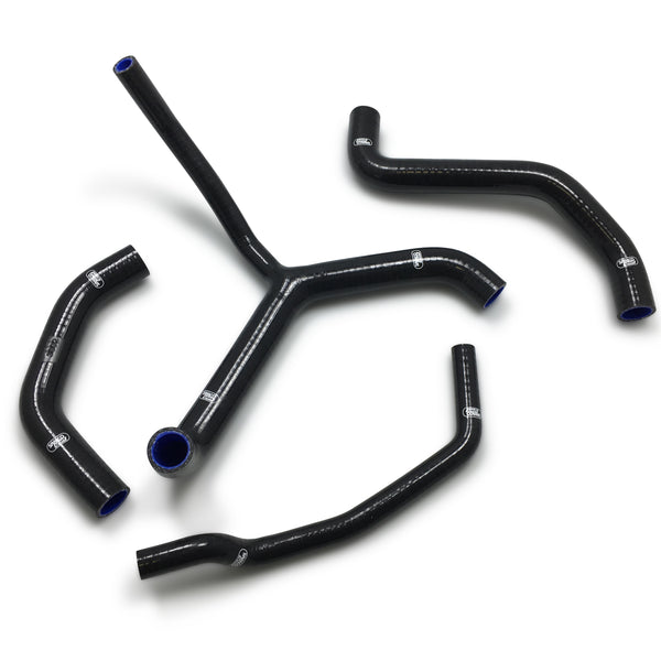 Kawasaki ZX 10R Sport Y-Piece Race Design / RR / KRT / SE 2016 - 2020 Samco Sport Silicone Hose Kit  & Stainless Hose Clips KAW-78