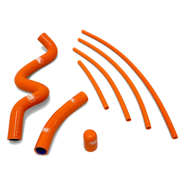 KTM RC 390 (Thermostat bypass)  2014 - 2021 Samco Sport Silicone Hose Kit & Stainless Hose Clips KTM-76