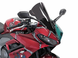 Triumph Daytona 660  24-2025  Airflow Dark Tint DOUBLE BUBBLE SCREEN Powerbronze.