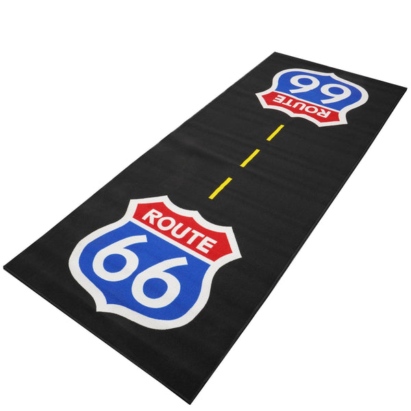 Biketek Extra Large Custom Garage Mat - 'Route 66'    250x100cm