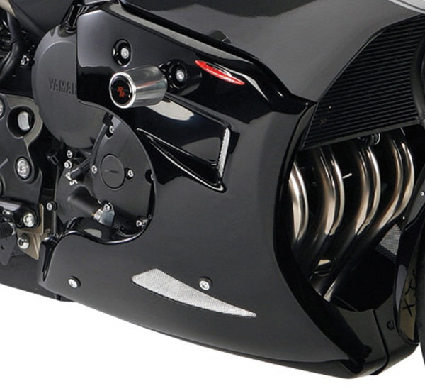 Yamaha XJ6 Diversion 09-2014 Fairing Lowers Gloss Black & Silver Mesh by Powerbronze RRP £239 MBB