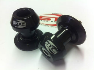 Swingarm Spools Bobbin M8/8mm Black Anodised CNC Machined Race Track BSB WSB