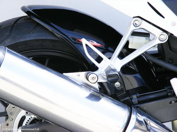 Fits Honda CBR500R   2013-2018 Matt Black & Silver  Rear Hugger by Powerbronze