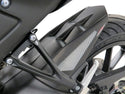 Yamaha MT-125  2020-2024 Matt Black & Silver Mesh Rear hugger by Powerbronze