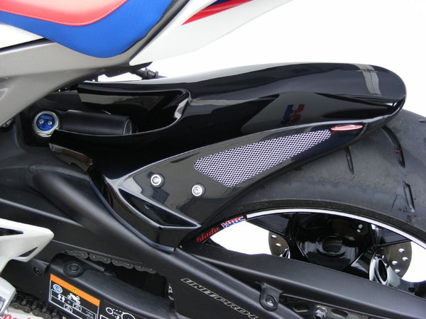 Fits Honda CBR1000RR (non ABS)  08-2016 Gloss Black & Silver Mesh Rear Hugger by Powerbronze