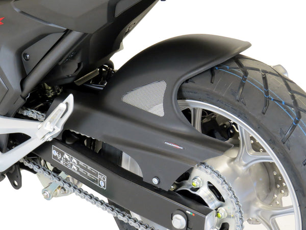 Fits Honda  NC750X  21-2024 Carbon Look & Silver Mesh Rear Hugger  Powerbronze